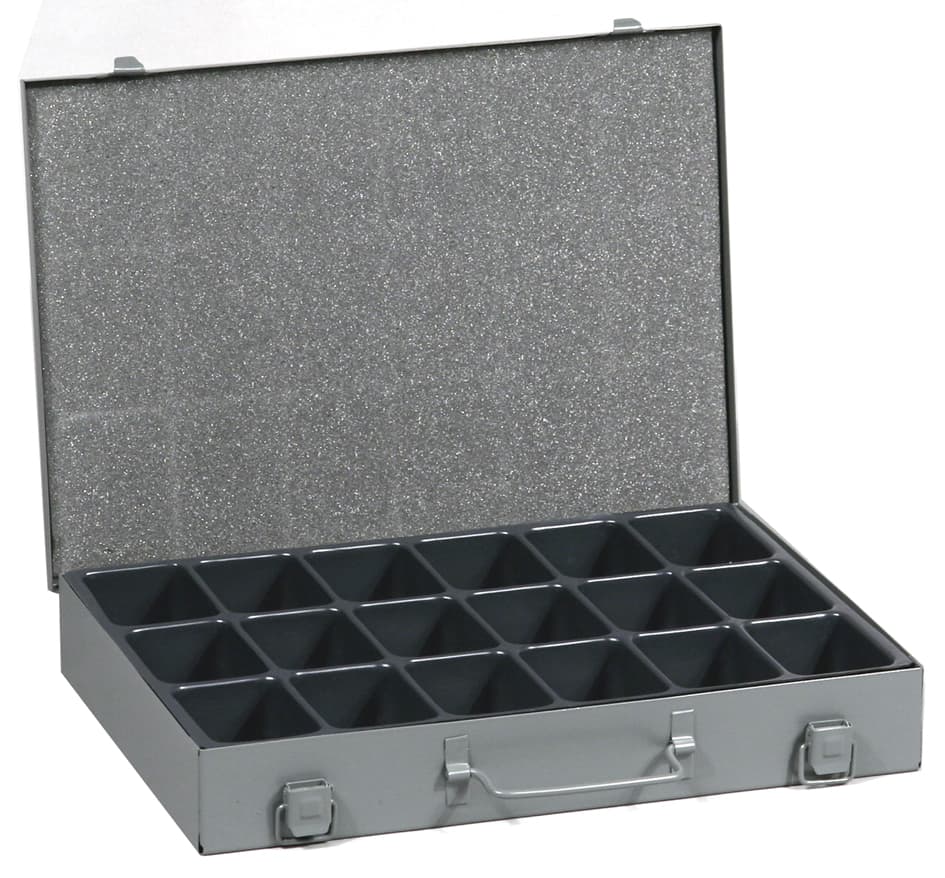 Allit Kleinteilekoffer Europlus Metall 34/18, Grau