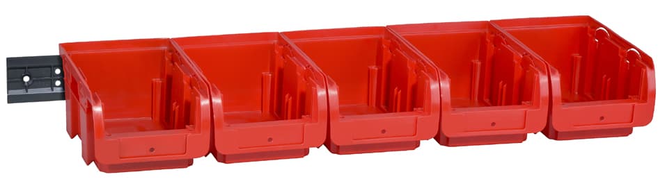 Allit Sichtlagerkasten-Set Profiplus >C< 2/6, Rot