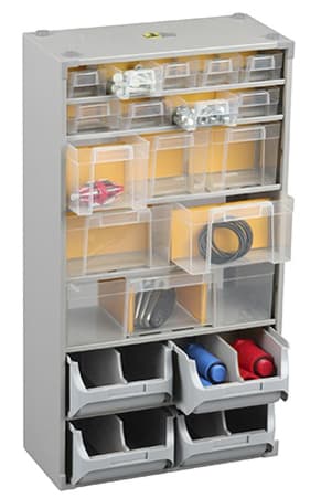 Allit Kleinteilemagazin Varioplus Depot >M< 40, Silber