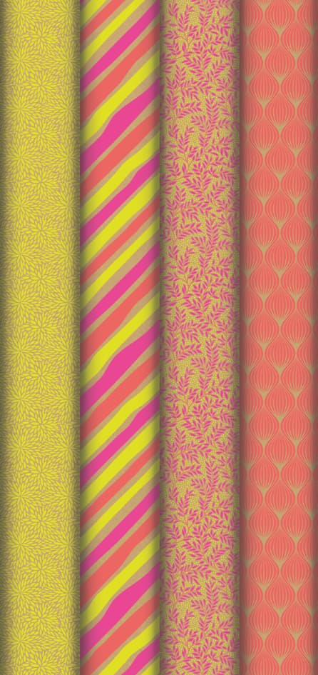 Clairefontaine Geschenkpapier , Kraft Neon, , Im Display
