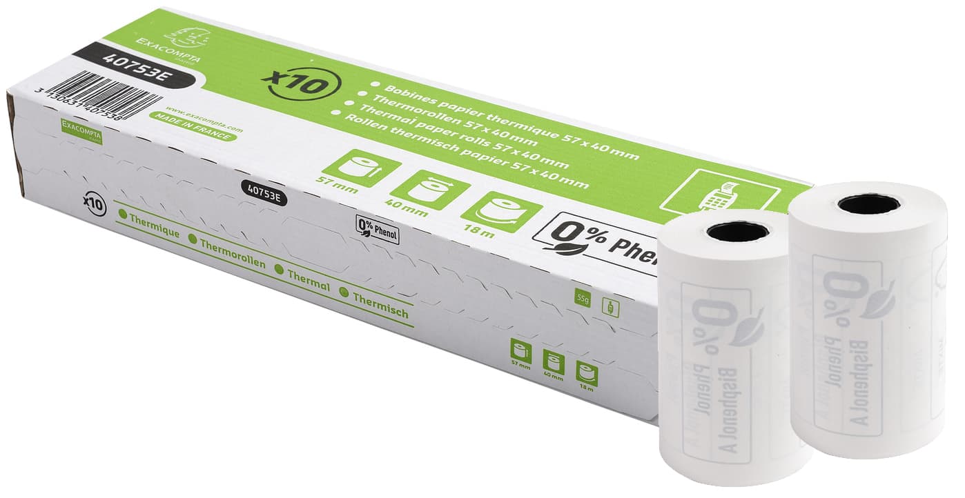 Exacompta Thermorollen Für Kassensysteme, 80 Mm X 44 M