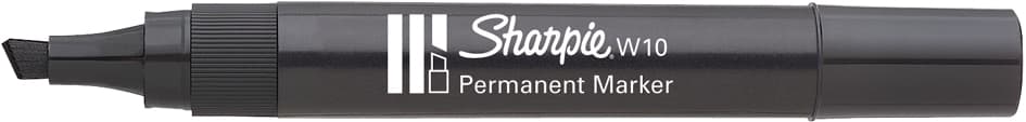 Sharpie Permanent-Marker W10, Keilspitze, Schwarz