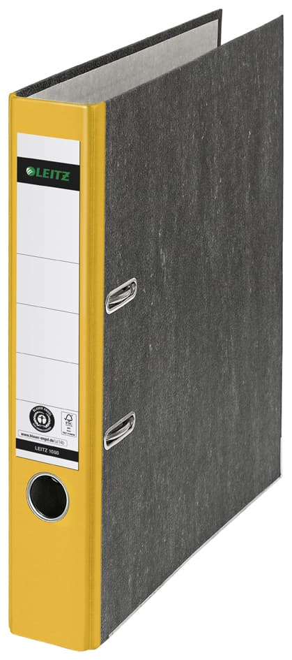 Leitz Wolkenmarmor-Ordner, 180 Grad, Din A4, 52 Mm, Gelb