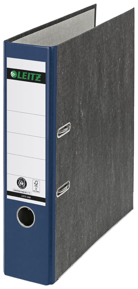 Leitz Wolkenmarmor-Ordner, 180 Grad, Din A4, 80 Mm, Blau