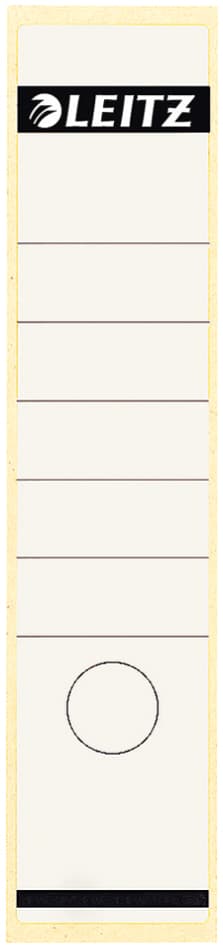 Leitz Ordnerrücken-Etikett, 61 X 285 Mm, Lang, Breit, Weiß