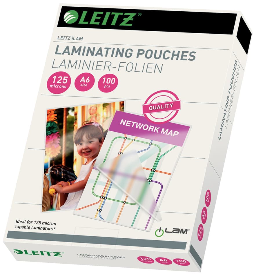 Leitz Laminierfolientasche, Din A3, Glänzend, 200 Mic