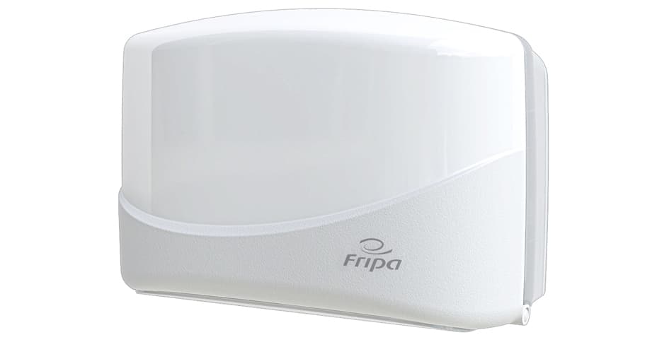 Fripa Falthandtuch-Spender, Klein, Kunststoff, Weiß