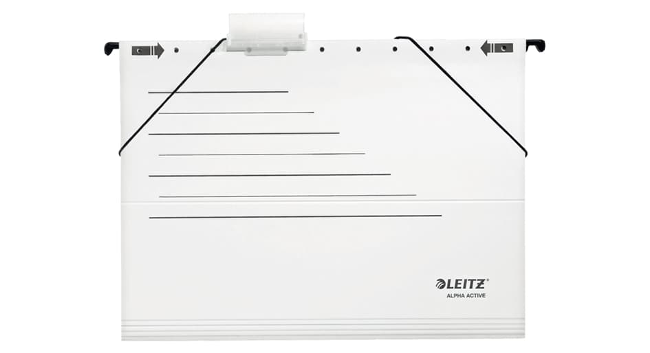 Leitz Alpha Active Hängemappe, A4, Seitlich Offen, Weiß
