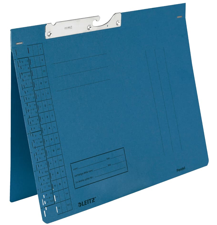 Leitz Pendelhefter, A4, Behördenheftung, Blau, 250 G/M
