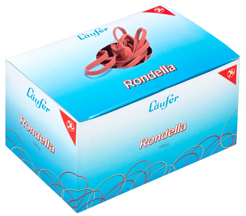 Läufer Gummibänder Rondella Im Karton, 100 X 5 Mm, 1.000 G