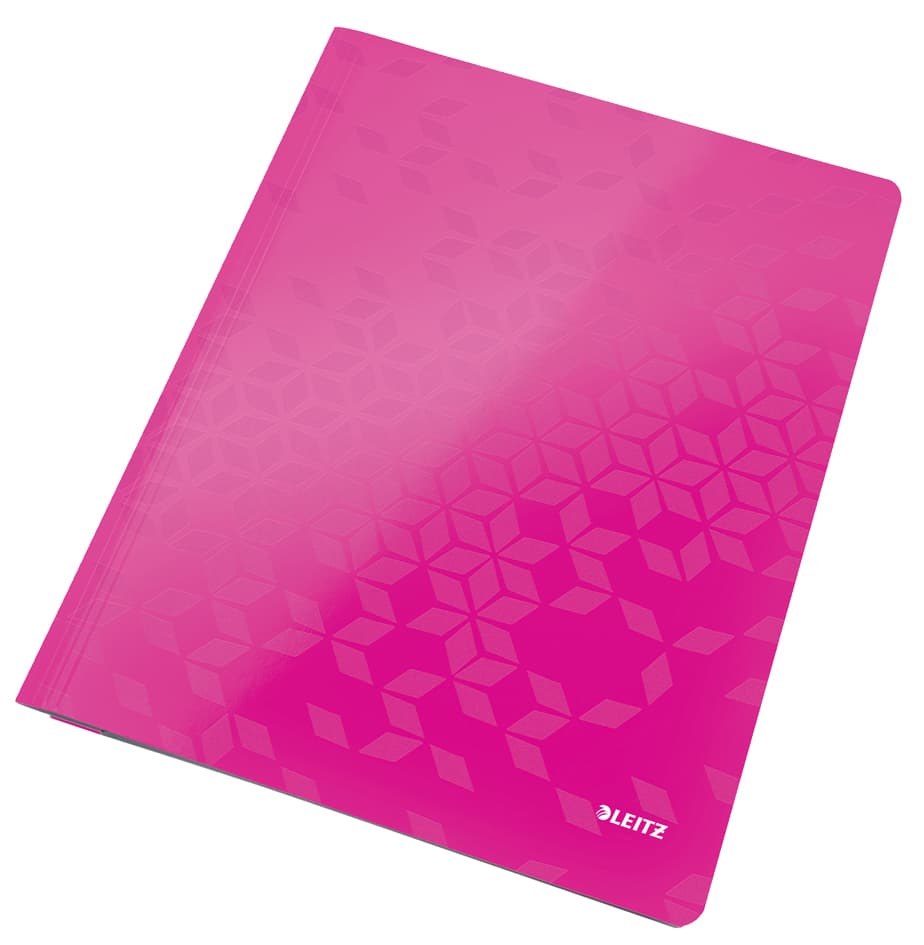 Leitz Schnellhefter Wow, Din A4, Karton, Pink Metallic