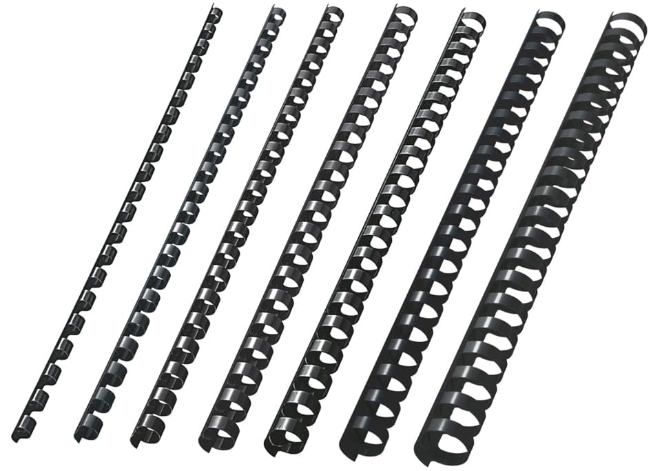 Leitz Plastikbinderücken, Din A4, 21 Ringe, 10 Mm, Schwarz