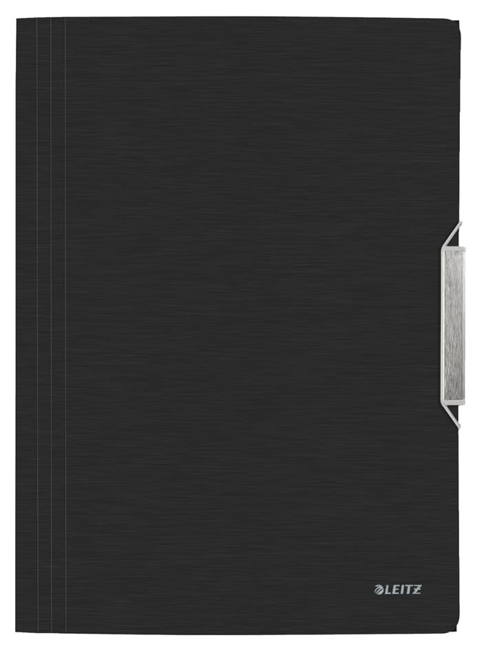 Leitz Eckspannermappe Style, Din A4, Pp, Satin-Schwarz