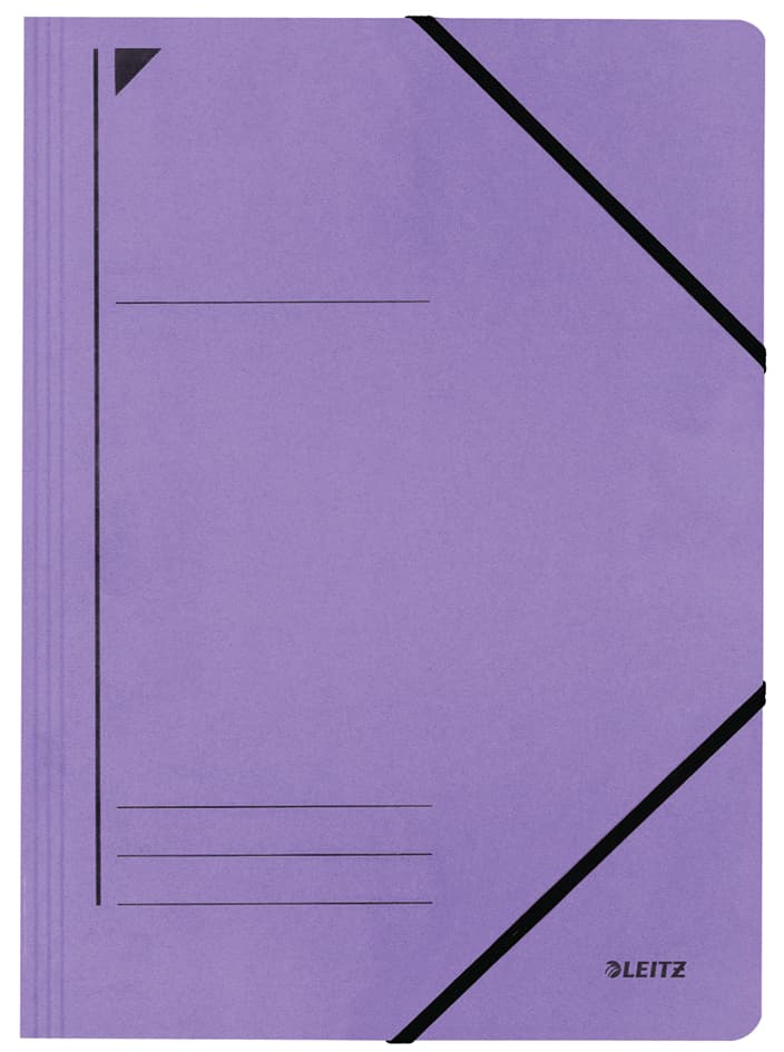Leitz Eckspannermappe, Din A4, Karton 450 G/M, Violett