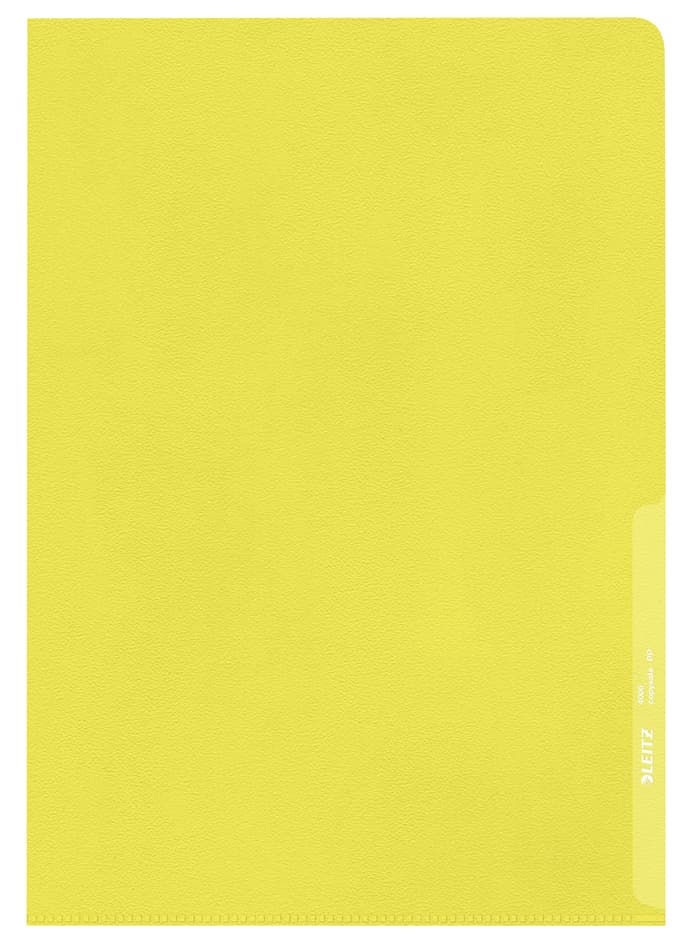 Leitz Sichthülle Standard, A4, Pp, Genarbt, Gelb, 0,13 Mm