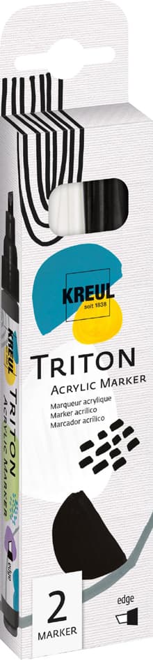 Kreul Acrylmarker Triton Acrylic Marker, 2er-Set