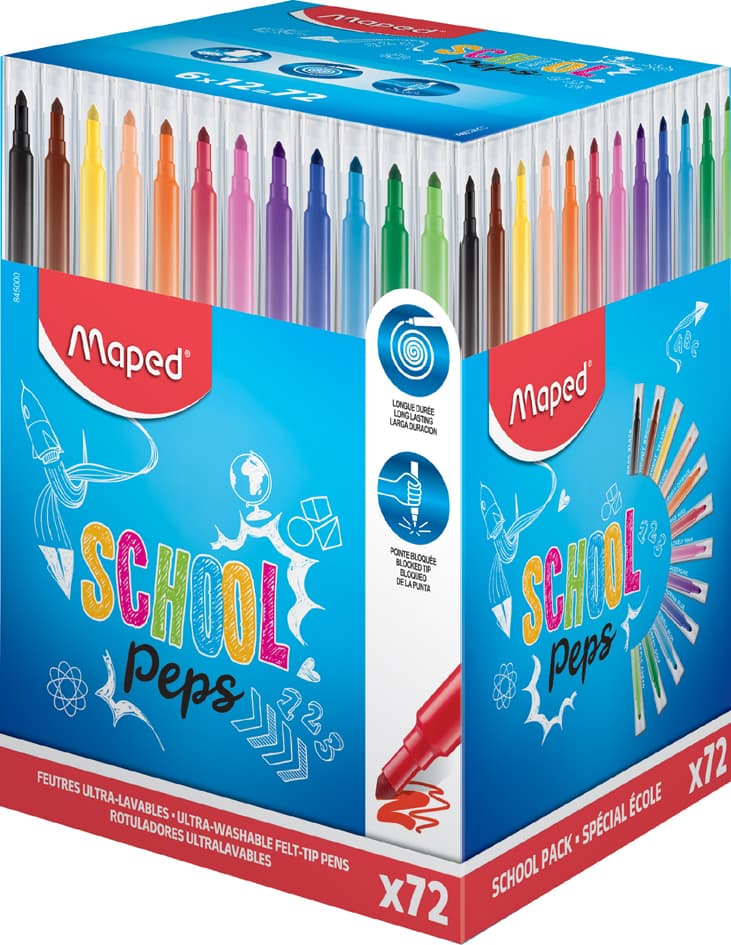 Maped Fasermaler Color, Peps Long Life, 144er Display