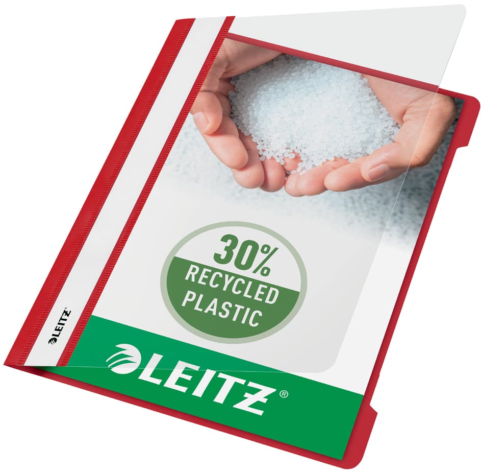 Leitz Schnellhefter Standard, Din A5, Pp, Rot