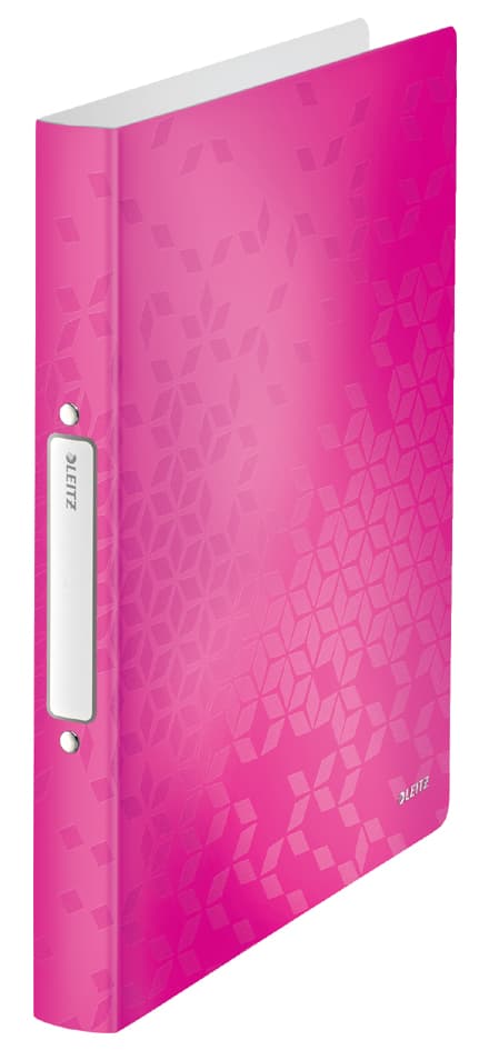 Leitz Ringbuch Wow, Din A4, Pp, Pink, 4 Ringe