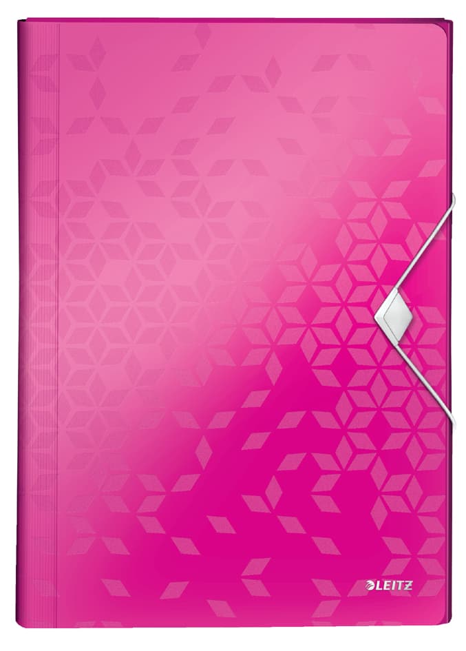 Leitz Fächermappe Wow, A4, Pp, 6 Fächer, Pink