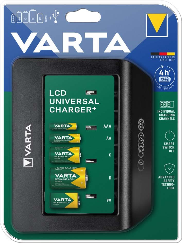 Varta Ladegerät Lcd Universal Charger+, Unbestückt