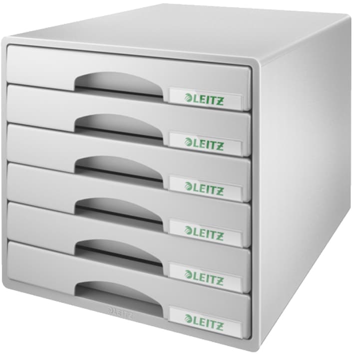 Leitz Schubladenbox Plus, 6 Schübe, Grau