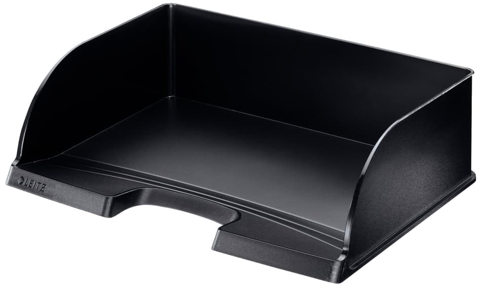 Leitz Briefablage Plus Jumbo, Din A4 Quer, Schwarz
