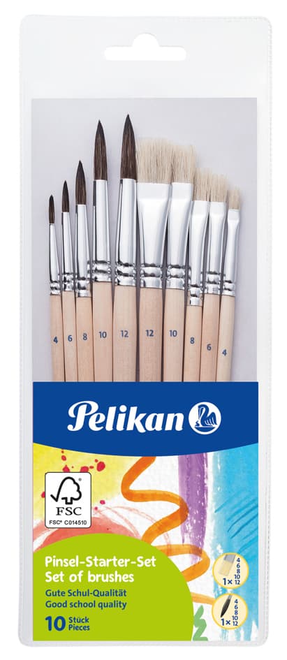 Pelikan Pinsel Starter-Set, 10-Teilig