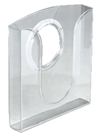 Leitz Tisch-/Wandprospekthalter, Polystyrol, Din A4,Glasklar
