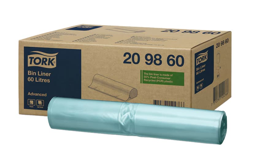 Tork Abfallsack, Grün, 60 Liter