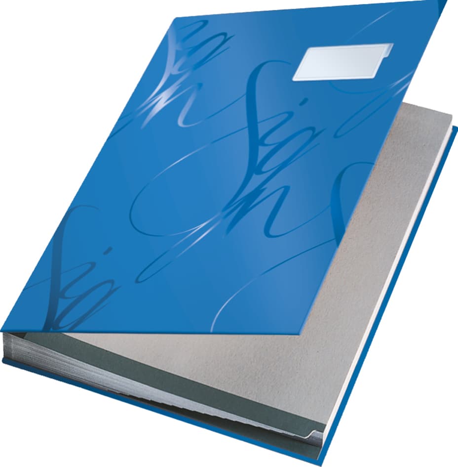 Leitz Unterschriftenmappe Design, 18 Fächer, Blau