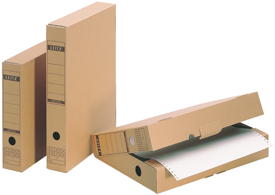 Leitz Archiv-Schachtel, Mit Verschlusslasche, A3, Wellpappe