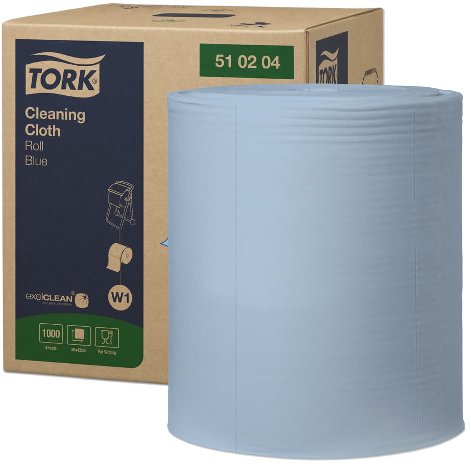 Tork Mehrzweck-Putzrolle, Extra Stark, 1-Lagig, Blau, 380 M