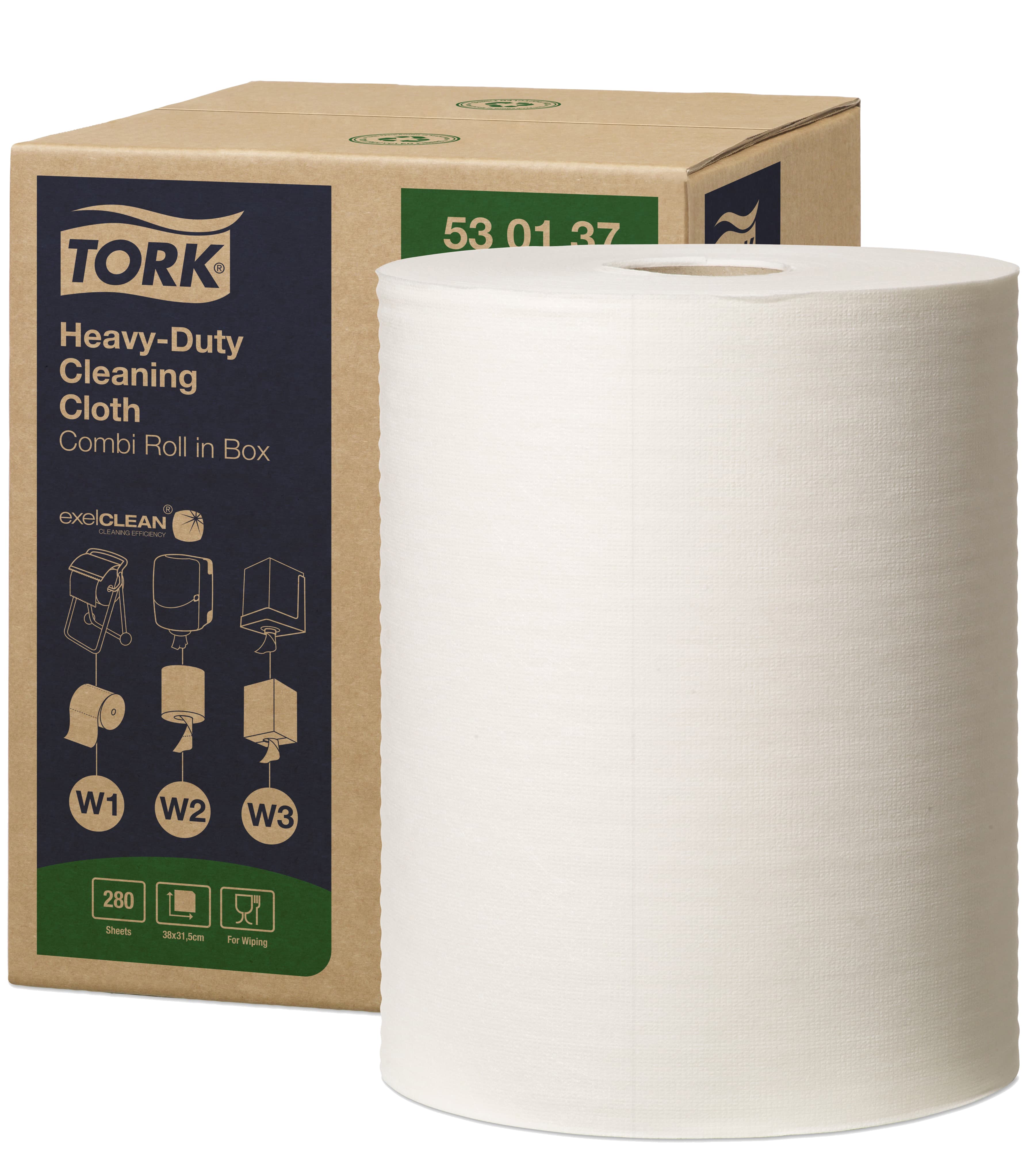 Tork Mehrzweck-Putzrolle, 1-Lagig, 106,4 M, Weiß - Stark