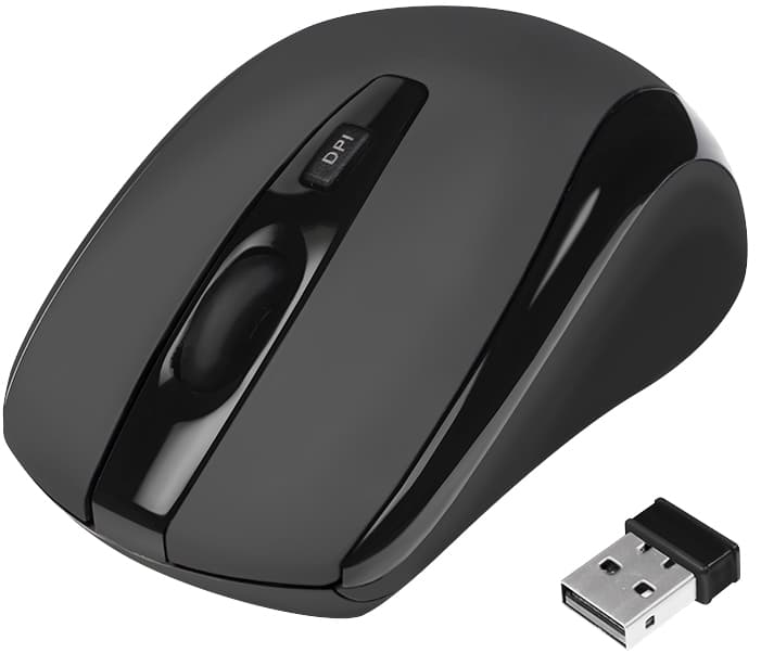 Logilink Optische Mini Notebook Maus, Kabellos, Schwarz