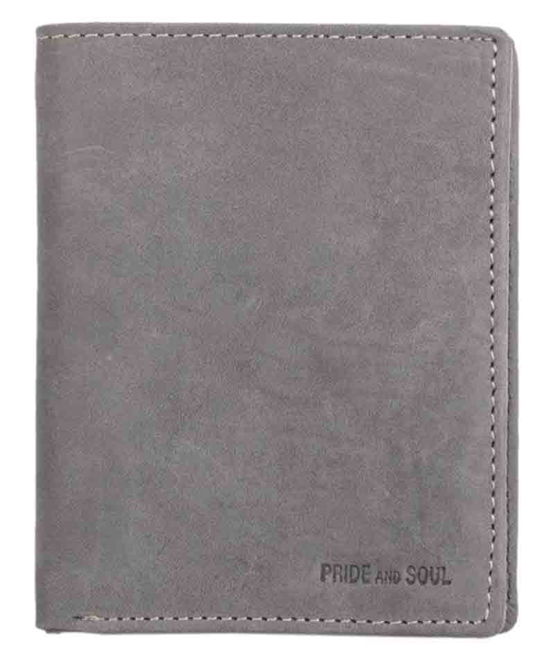 Pride&Soul Geldbörse Rfid, Im Hochformat, Aus Leder, Grau