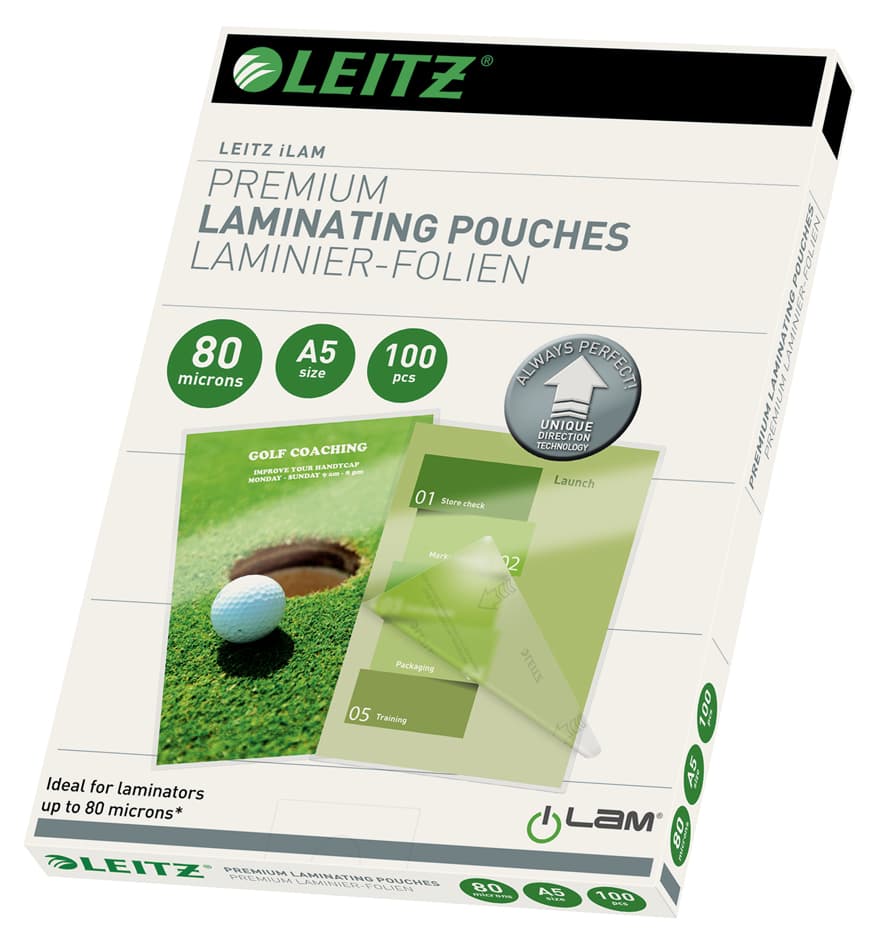 Leitz Laminierfolientasche Ilam, Din A3, Glänzend, 160 Mic