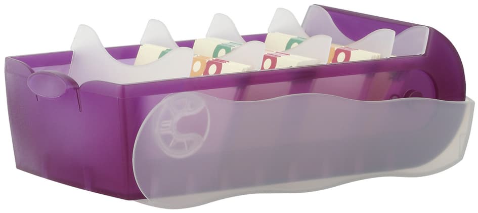 Han Lernkartei Croco, A7 Quer, Lila-Transluzent