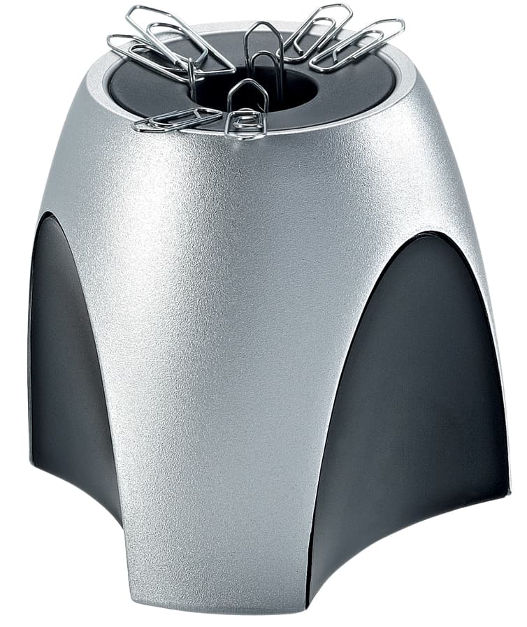 Han Klammernspender Delta, Polystyrol, Silber/Schwarz
