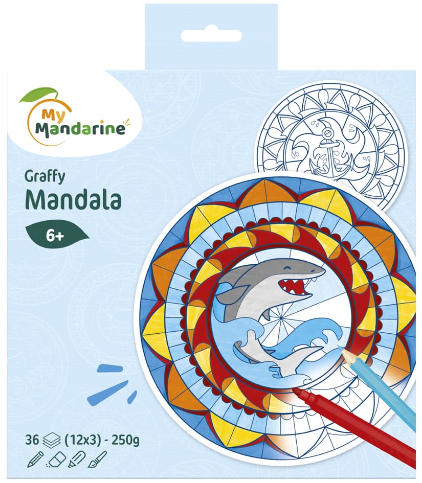 My Mandarine Malbuch , Graffy Pop Mandala, , Boy