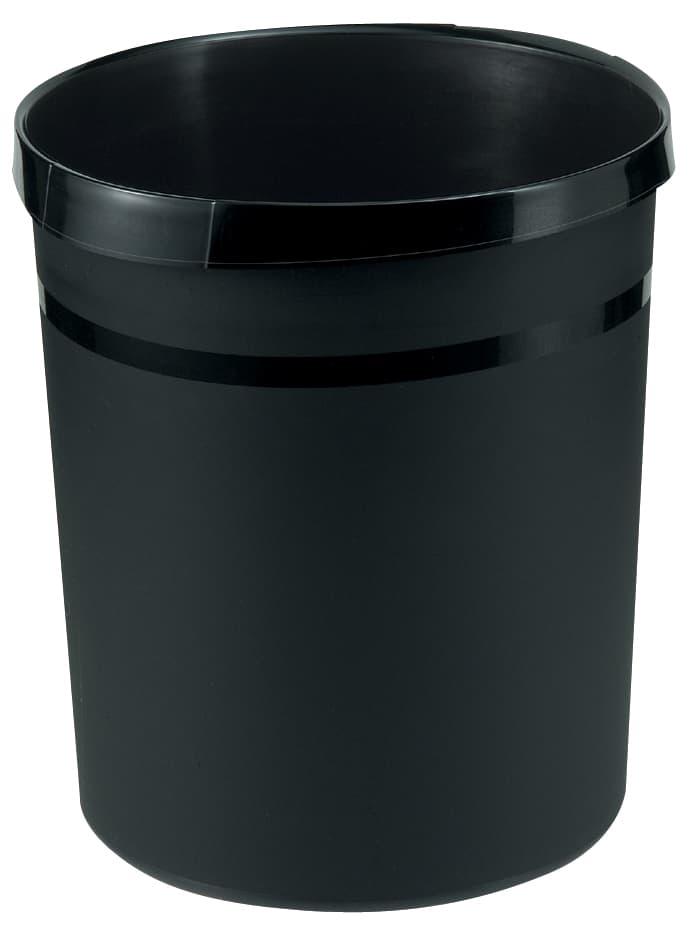 Han Papierkorb Grip, Pp, 18 Liter, Schwarz