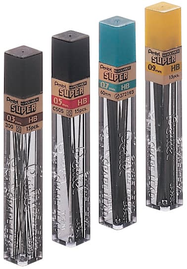Pentel Druckbleistift-Mine Hi-Polymer Super, Härtegrad: 2h