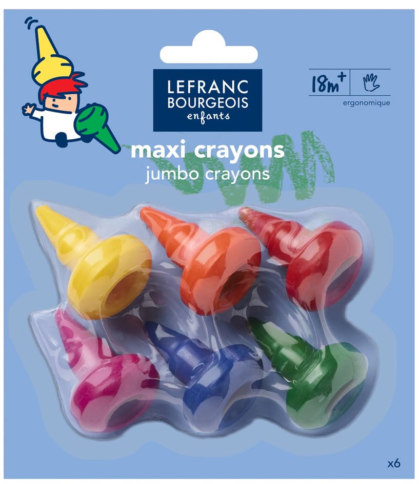 Lefranc Bourgeois Wachsmalbirnen, 6er-Etui, Ergonomisch
