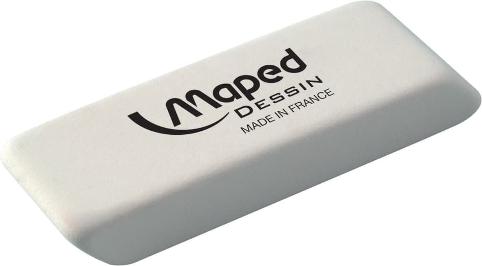 Maped Kautschuk-Radierer Dessin, Mittel, Weiß