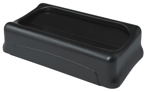 Rubbermaid Schwingdeckel Slim Jim, Schwarz