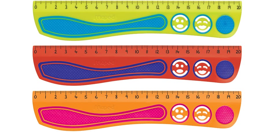 Maped Flachlineal Kidy Grip, 200 Mm, Aus Kunststoff