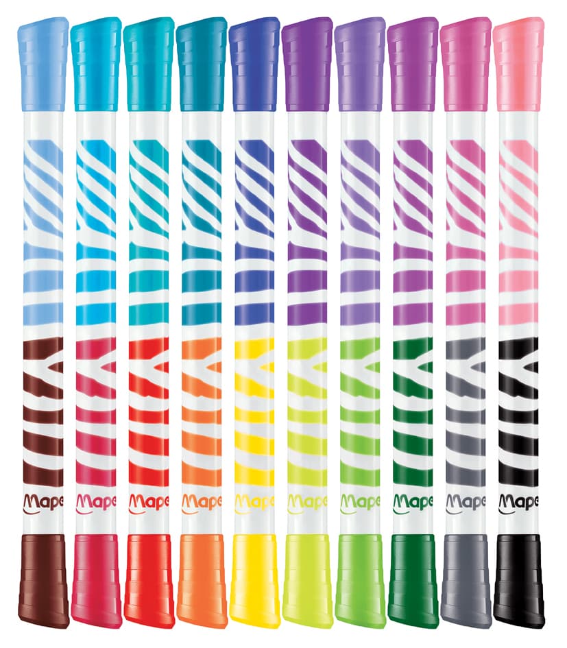 Maped Doppel-Fasermaler Duo Color, Peps, 10er Kartonetui