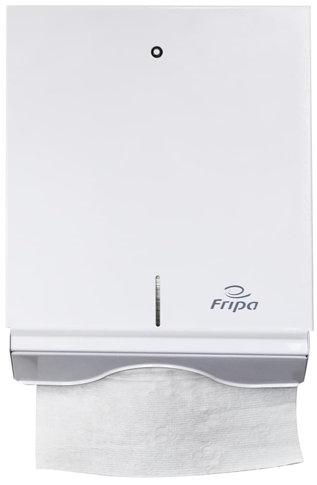 Fripa Falthandtuch-Spender, Metall, Groß, Weiß