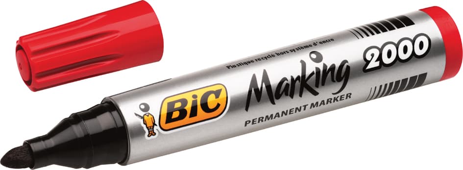 Bic Permanent-Marker Marking 2000 Ecolutions, Rot