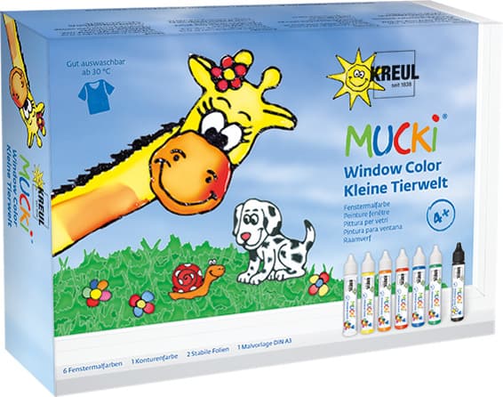 Kreul Window Color Pen , Mucki, , 7er-Set